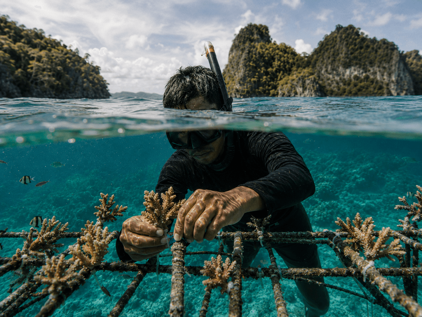 Transplantasi Terumbu Karang Raja Ampat